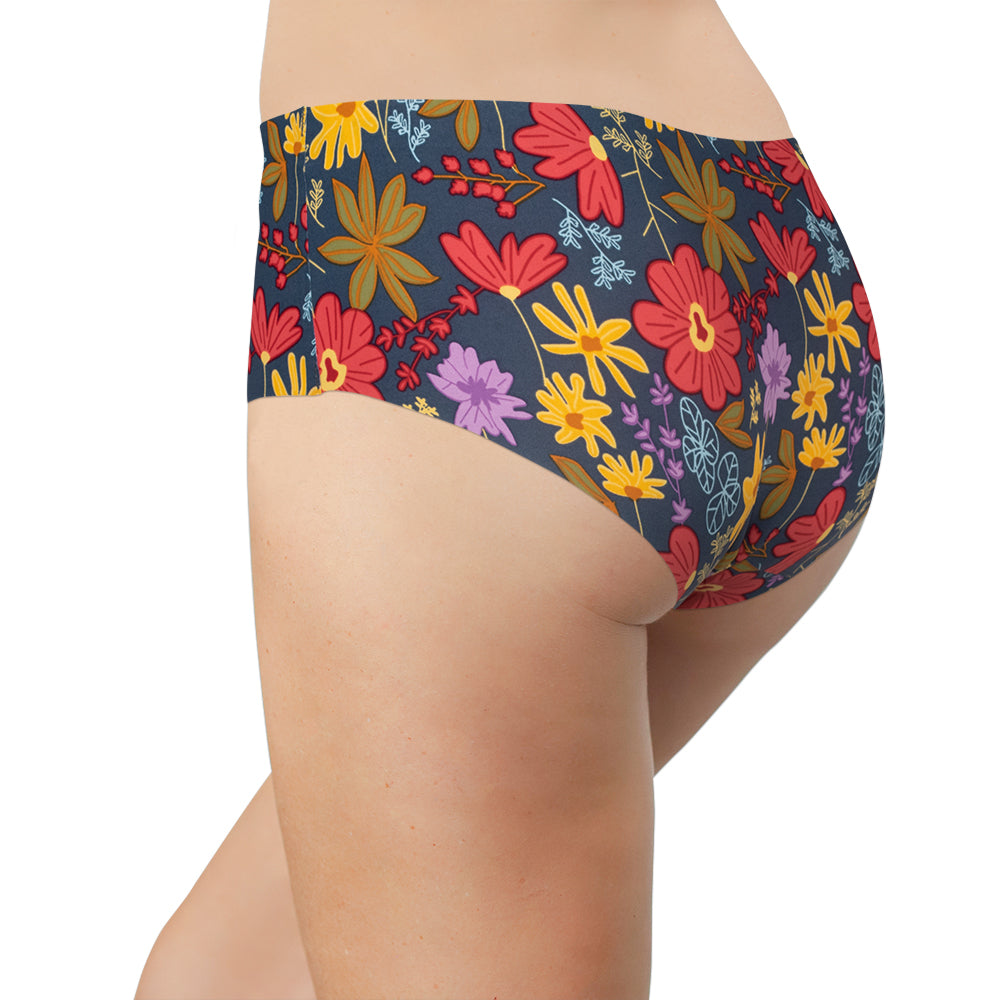 Vibrant Garden No Show Laser Cut Hipster