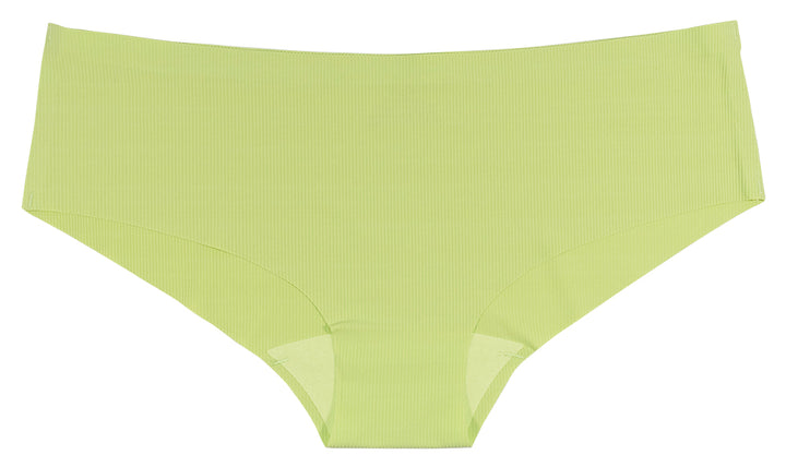 Kiwi Green Rib Laser Cut No Show Hipster