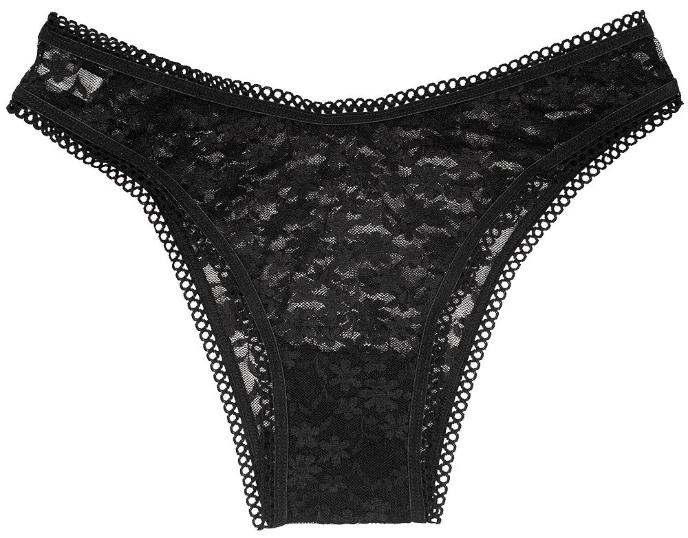High Leg Daisy Lace Cheeky with Picot Trim