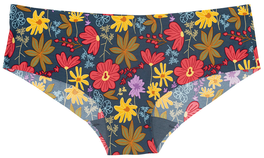 Vibrant Garden No Show Laser Cut Hipster
