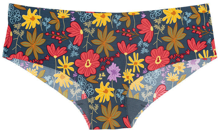 Vibrant Garden No Show Laser Cut Hipster