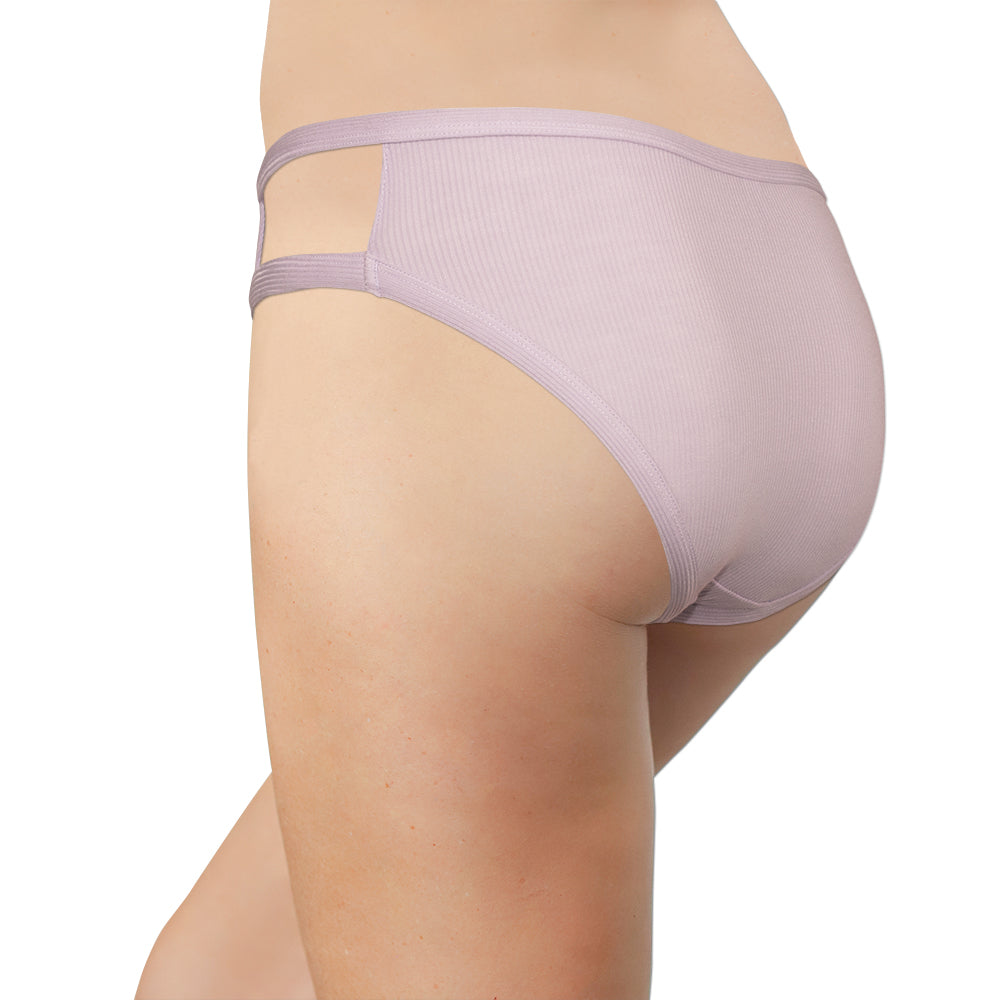 Purple Bikini with Double Strap Sides