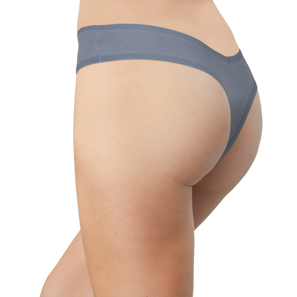 Cotton Rib Thong
