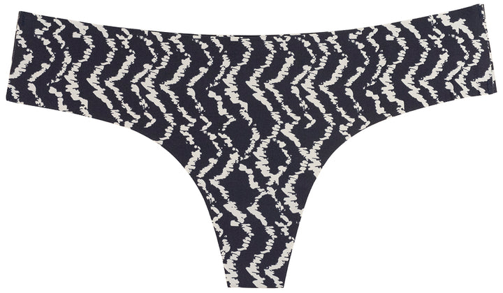 Ikat Tye Dye Laser Cut No Show Thong