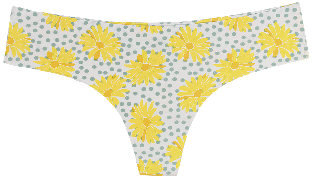 Daisy and Dot No Show Laser Cut Thong