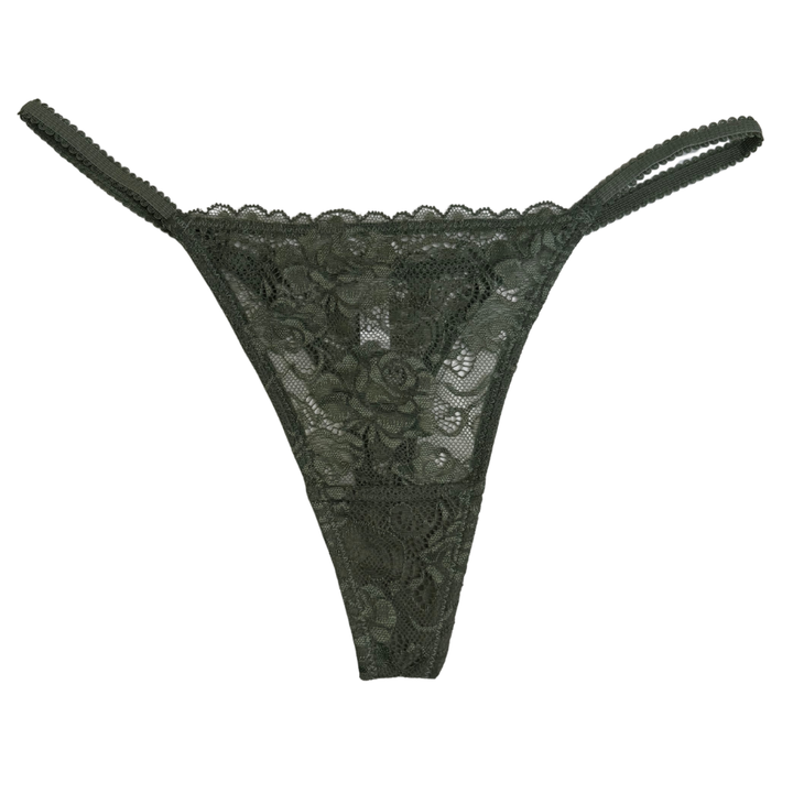 Lace Thong with Picot Elastic Sides – Love Libby