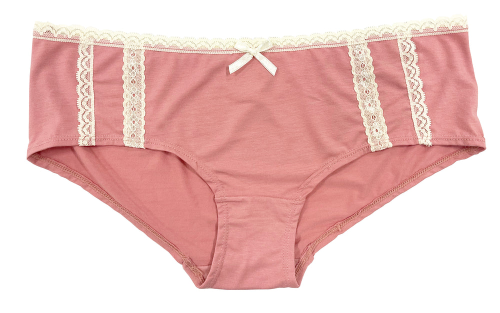 Pretty Pink Ruched Back Invisible Laser Cut Hipster – Love Libby Panties