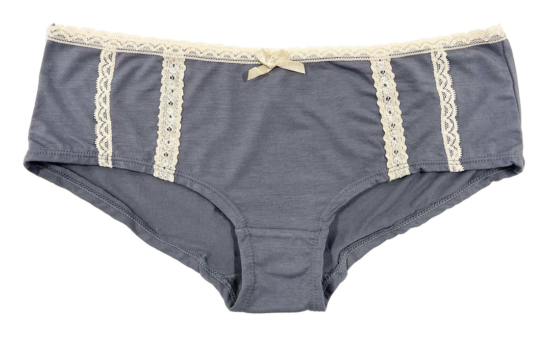 Love Libby Modal Cheeky Underwear with Lace Trim in Winter Three