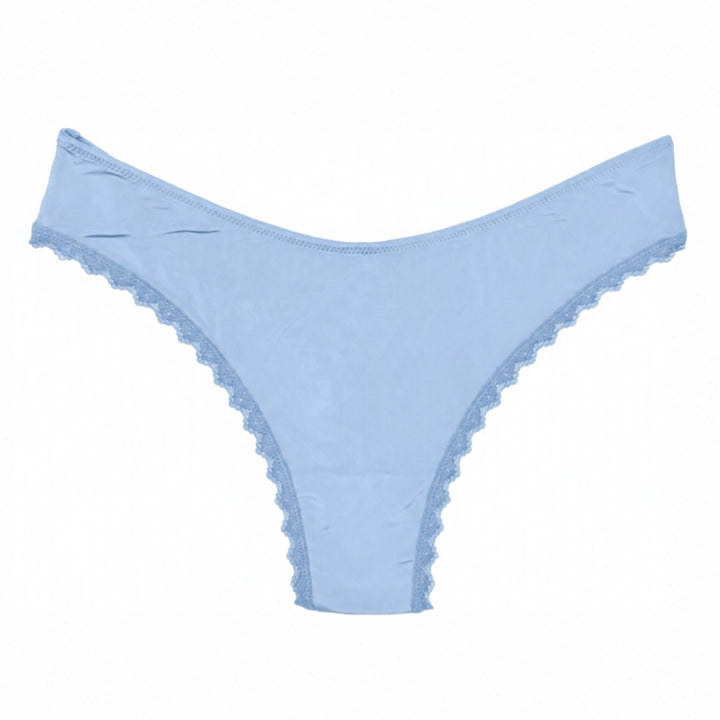 U-Front Thong With Lace at Trim and Legs