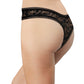High Leg Daisy Lace Thong with Picot Trim