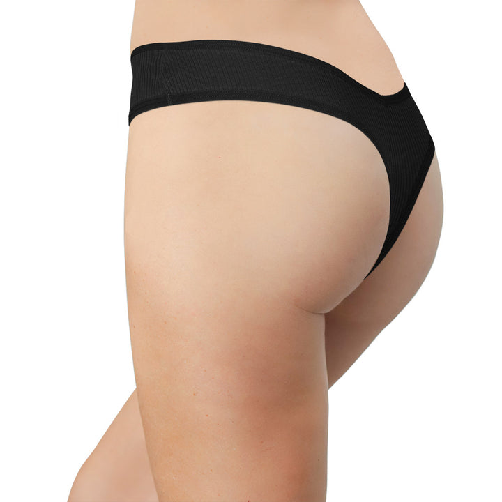 Cotton Rib Thong