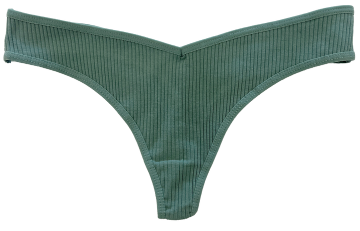 Cotton Rib Thong