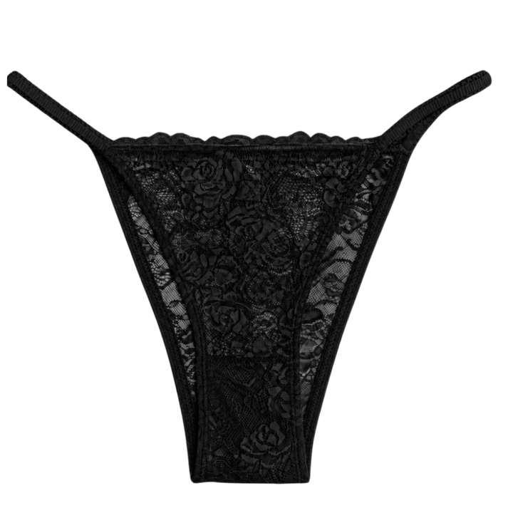 Love Libby Lace Cheeky with Picot Elastic Sides – flat lay product detail