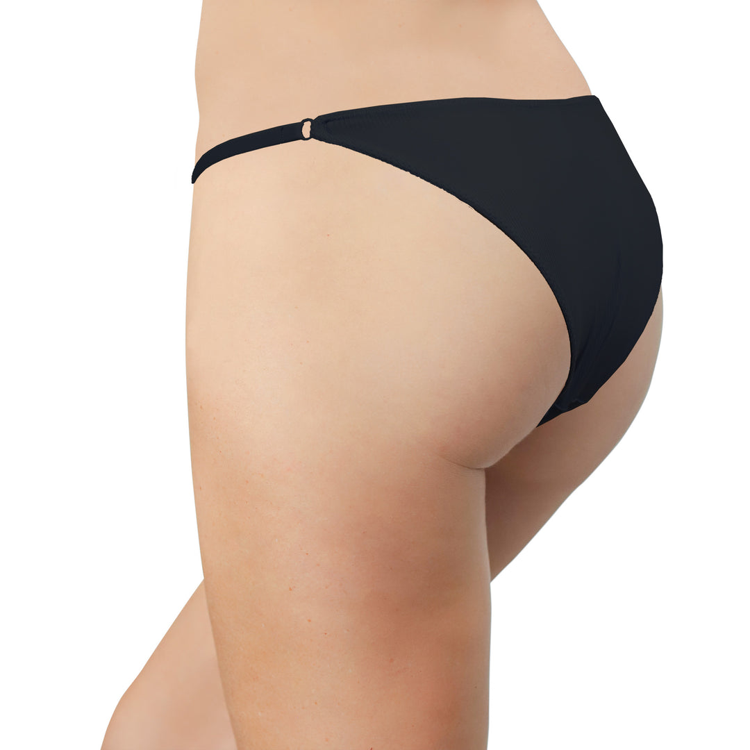 Rib Micro Cheeky with Elastic Sides-Last Chance!