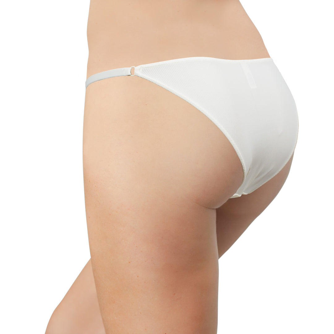 Rib Micro Cheeky with Elastic Sides-Last Chance!