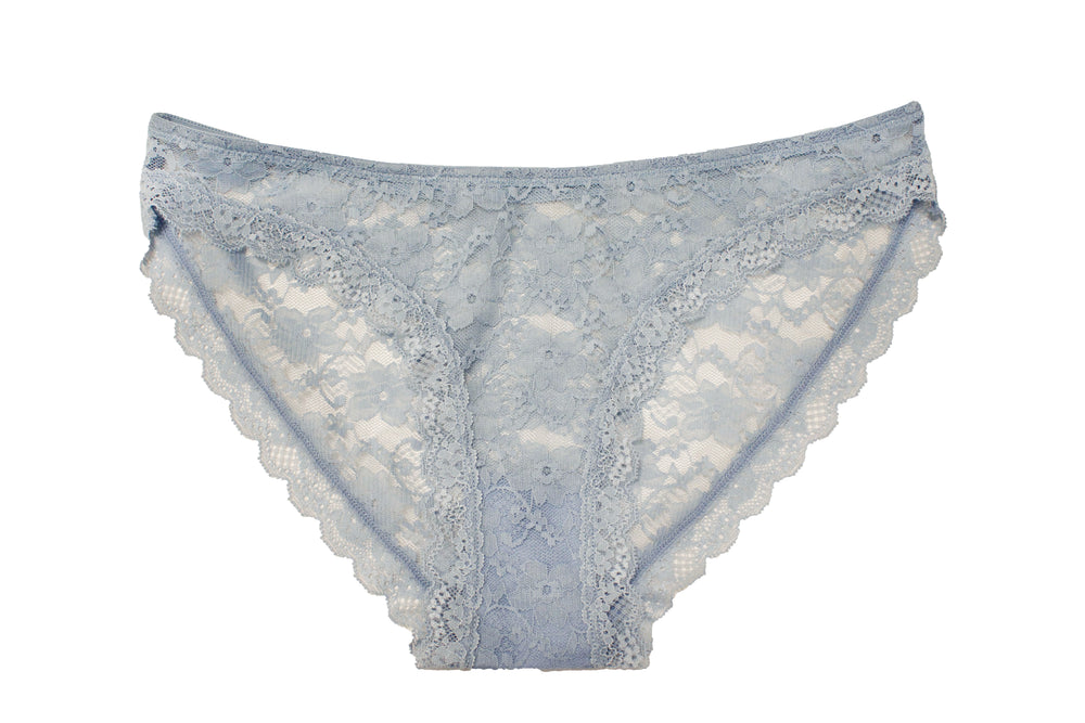 All Over Lace Bikini with Lace Trim – front view