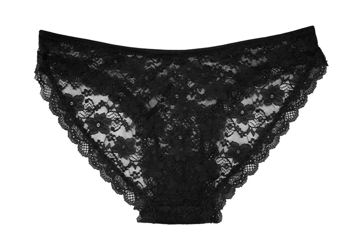 All Over Lace Bikini with Lace Trim, XS-2X