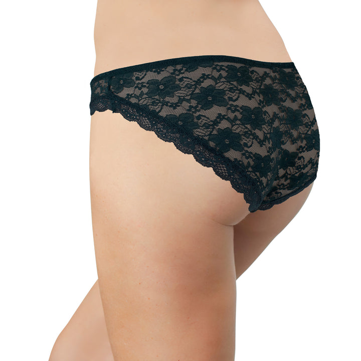 All Over Lace Bikini with Lace Trim, XS-2X