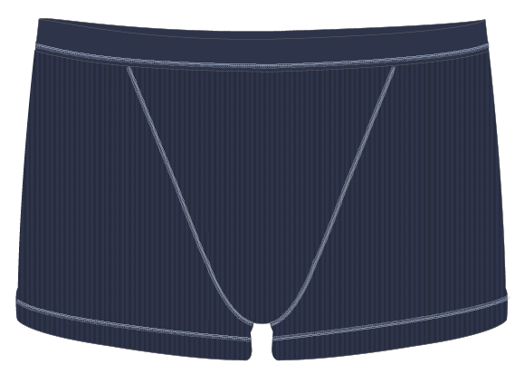 Modal Short with Contrast Stitching