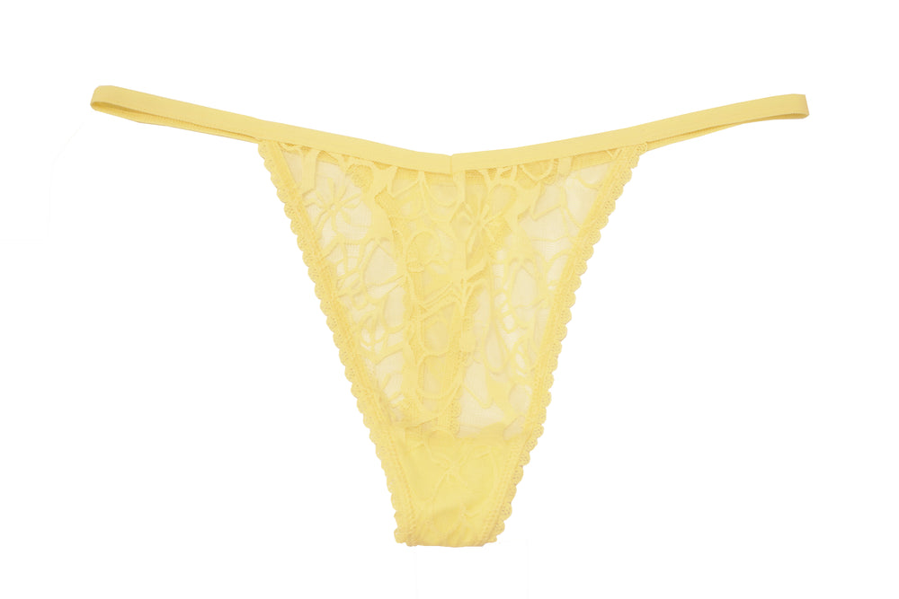 Bold Floral Thong in Golden Haze – Love Libby