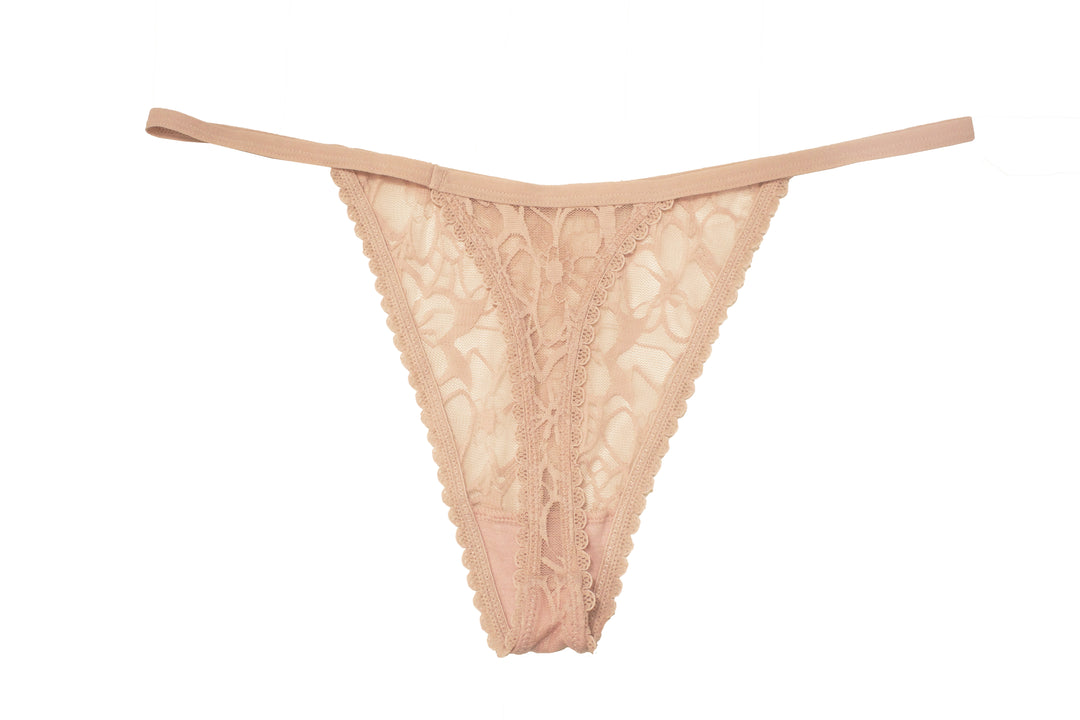 Bold Floral Thong, XS-2X