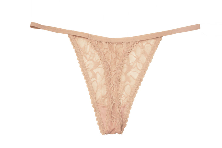 Bold Floral Thong, XS-2X