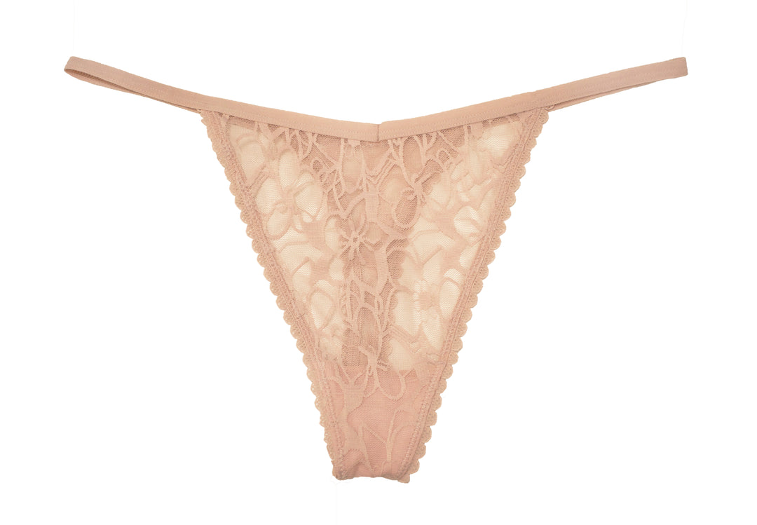 Bold Floral Thong, XS-2X