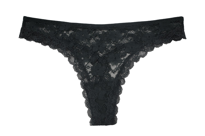 All Over Lace Thong with Lace Trim - Last Chance