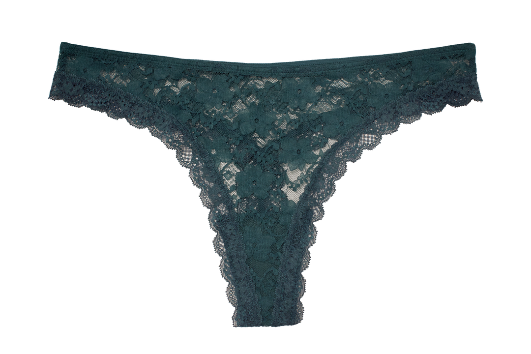 All Over Lace Thong with Lace Trim - Last Chance
