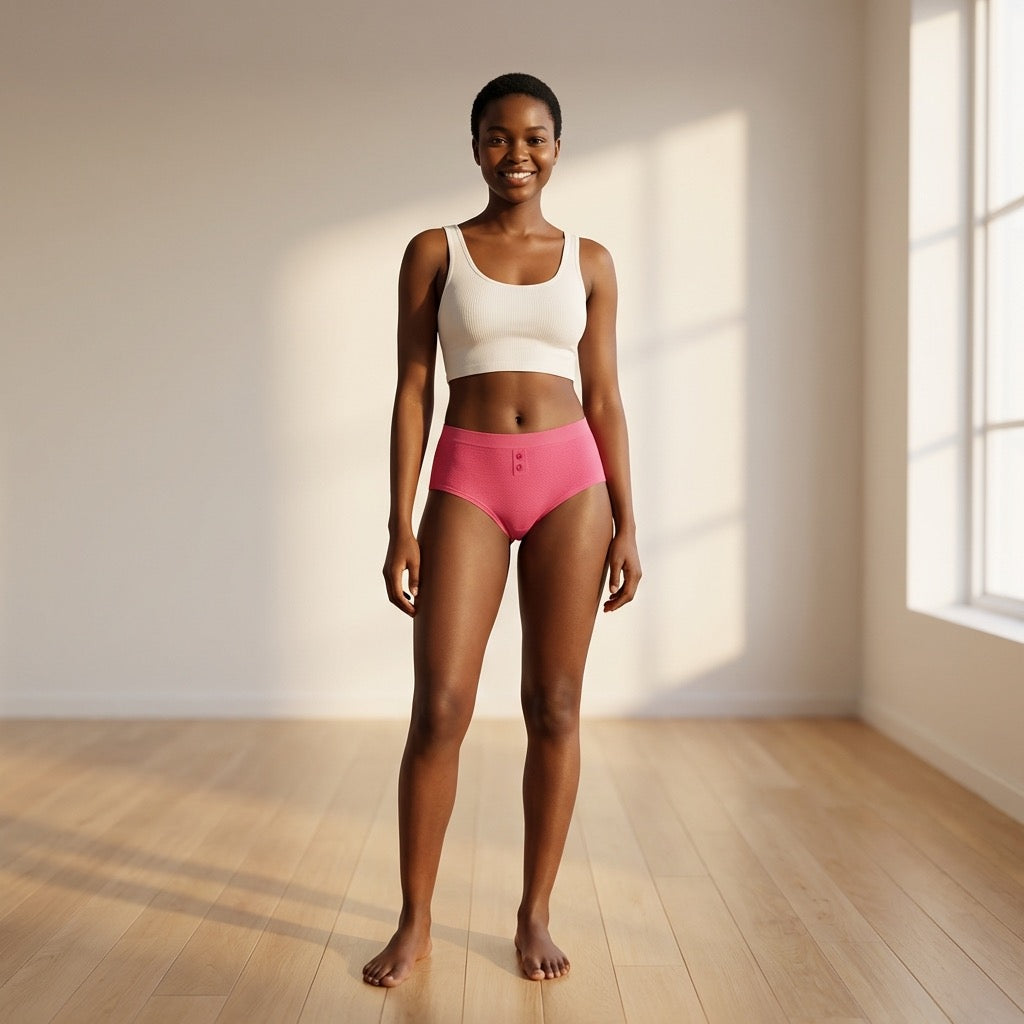 Waffle Knit Seamless Tag Free Cheeky