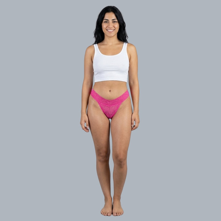 Ditsy All Over Lace Cheeky, XS-2X