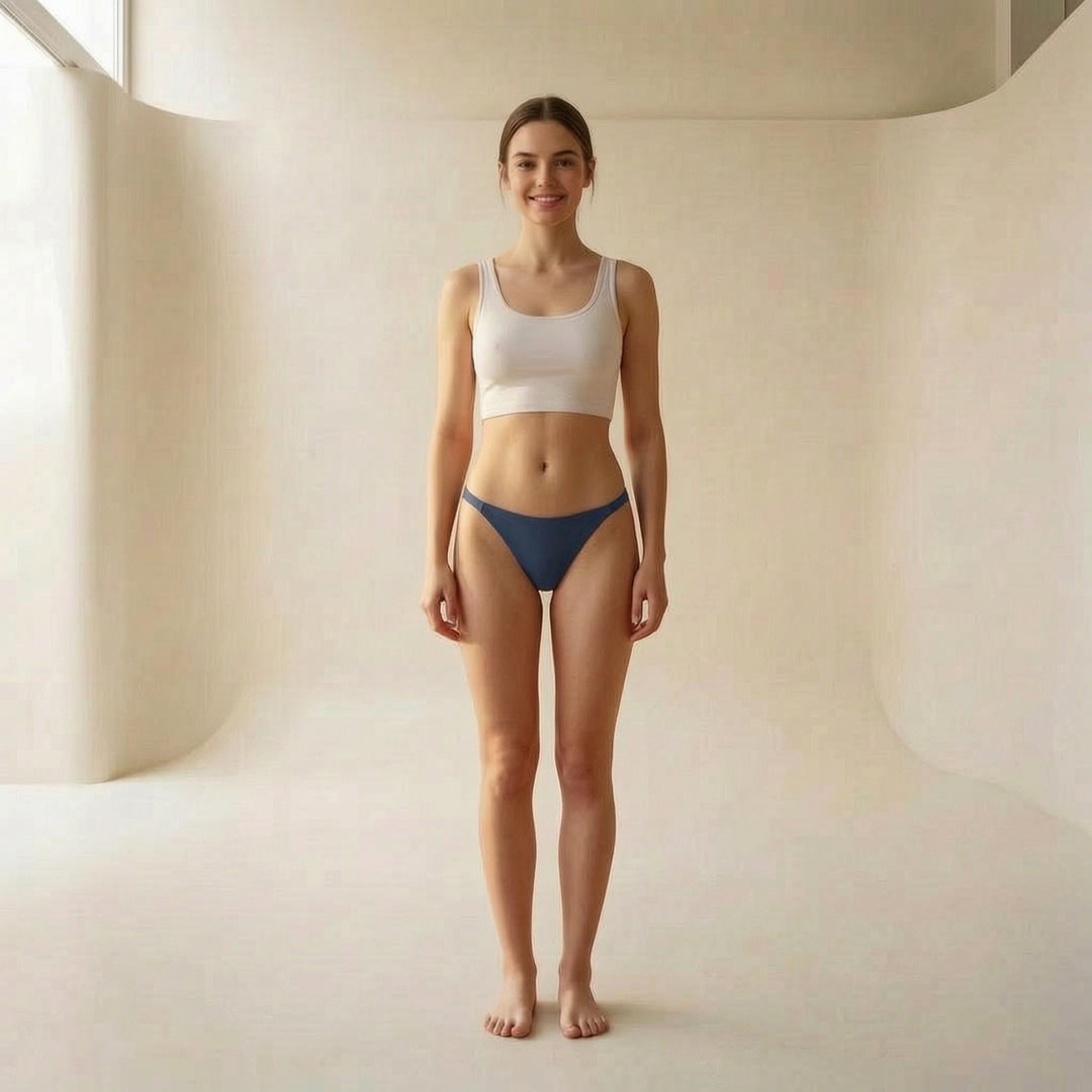 Rib Micro Cheeky with Elastic sides, XS-2X