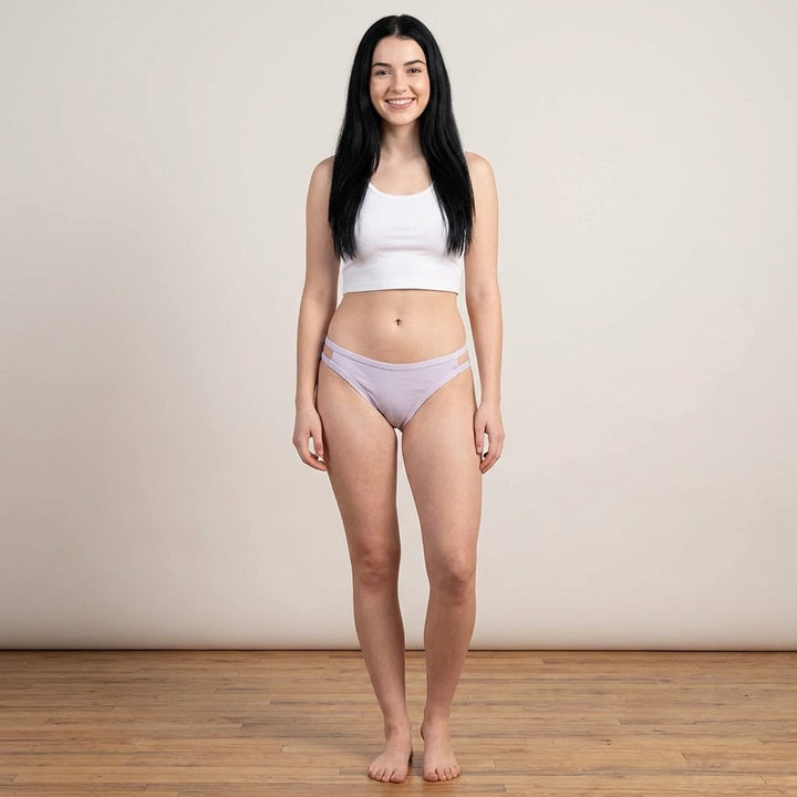 Purple Bikini with Double Strap Sides