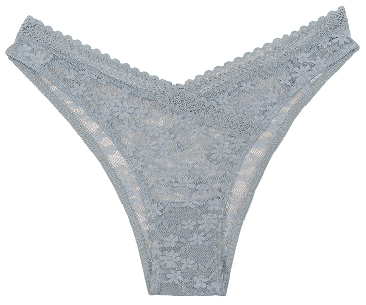 Floral Lace Cheeky with Crossover Lace Detail
