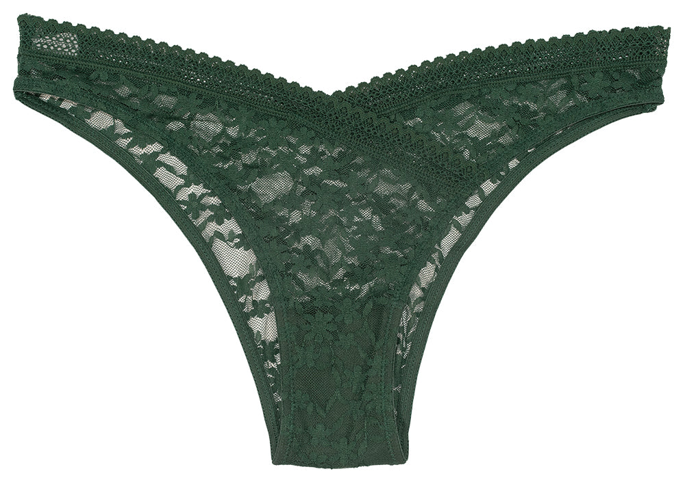 Floral Lace Cheeky with Crossover Lace Detail