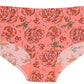 Pink Sketch Floral No Show Laser Cut Hipster