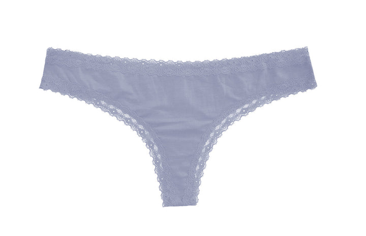 Modal Thong with Lace Trim