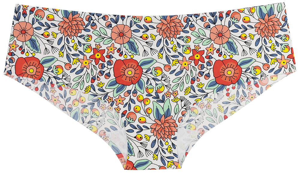 Stone Fruits Floral No Show Hipster - LAST CHANCE!