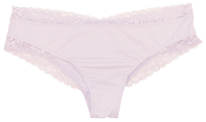 Microfiber and Lace Cheeky Panty-Last Chance