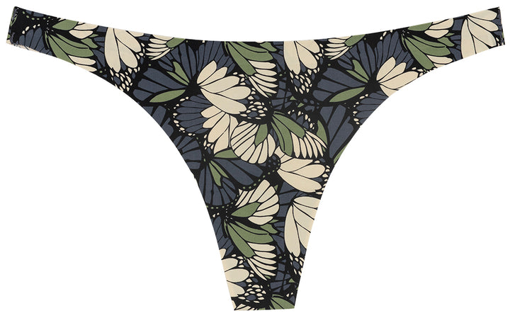 Camo Butterfly No Show Laser Cut Thin Side Thong