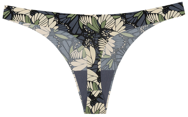 Camo Butterfly No Show Laser Cut Thin Side Thong