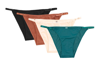 Micro Bikini with Strap Sides -  4 Pack