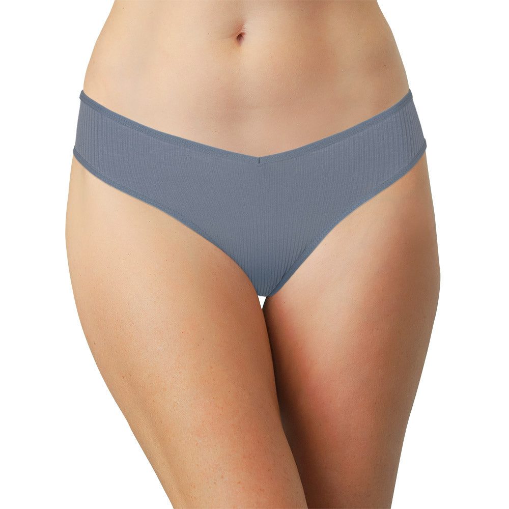 Cotton Rib Thong