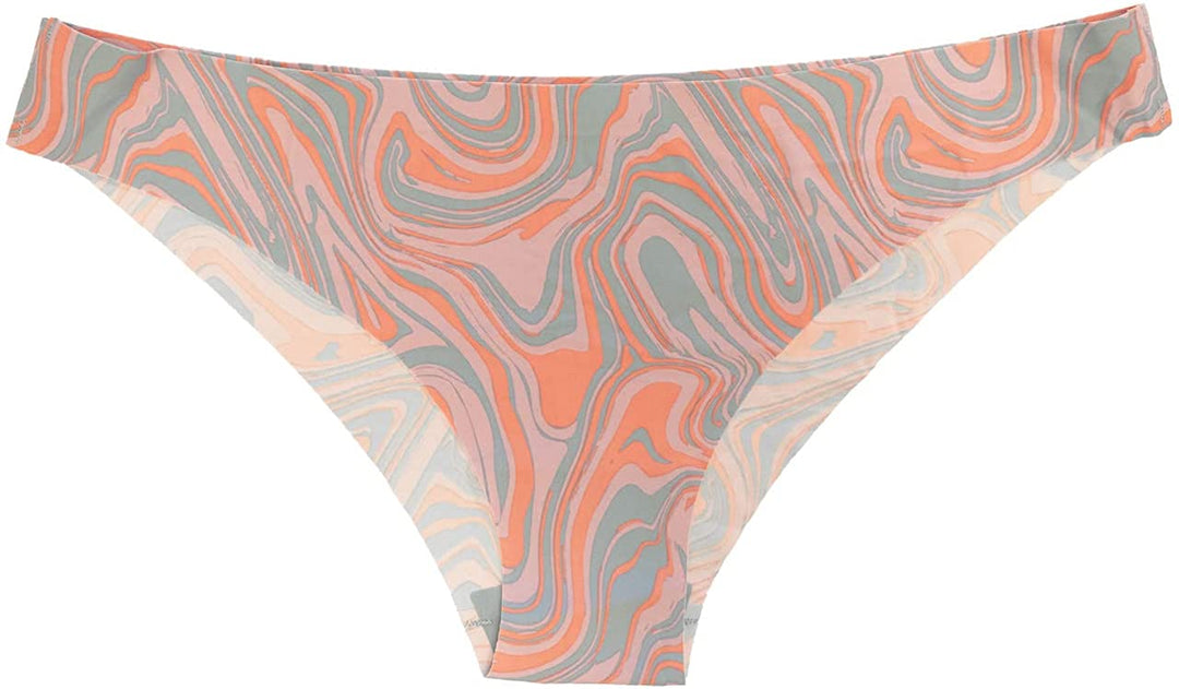 Psychedelic Swirl Print No Show Laser Cut Cheeky