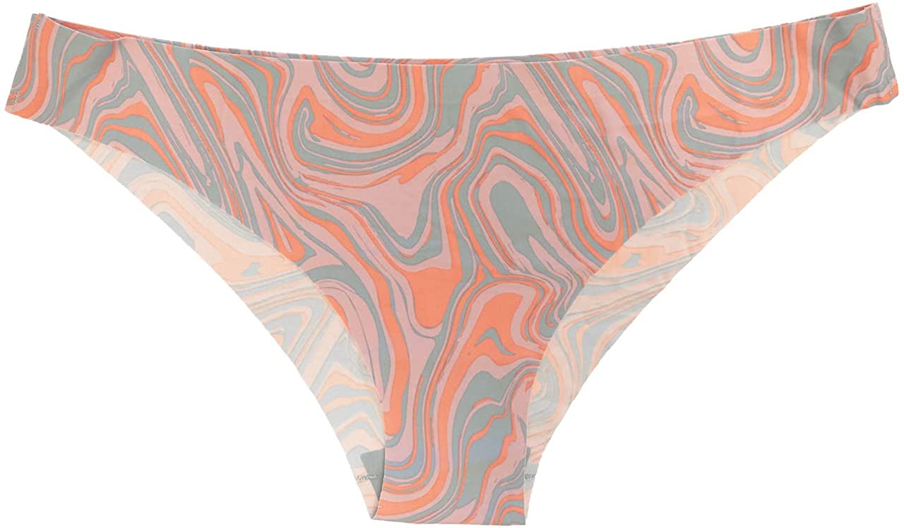 Psychedelic Swirl Print No Show Laser Cut Cheeky