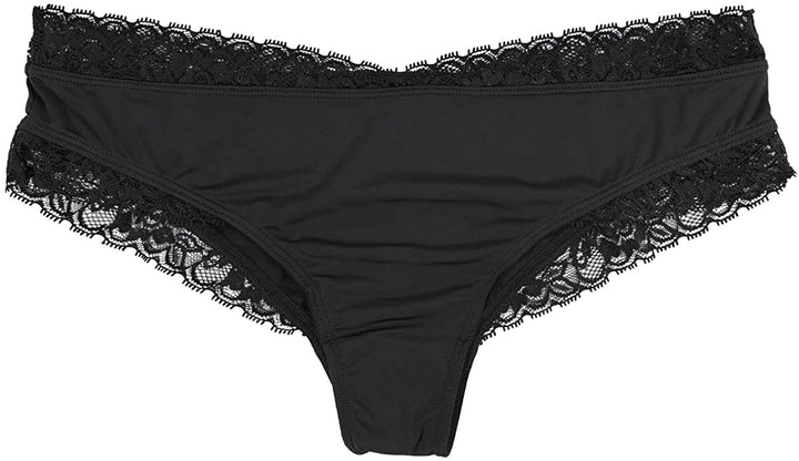 Microfiber and Lace Cheeky Panty-Last Chance