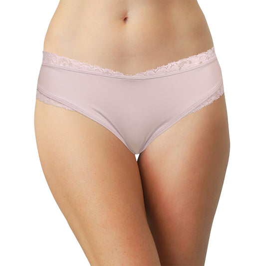 Microfiber and Lace Cheeky Panty