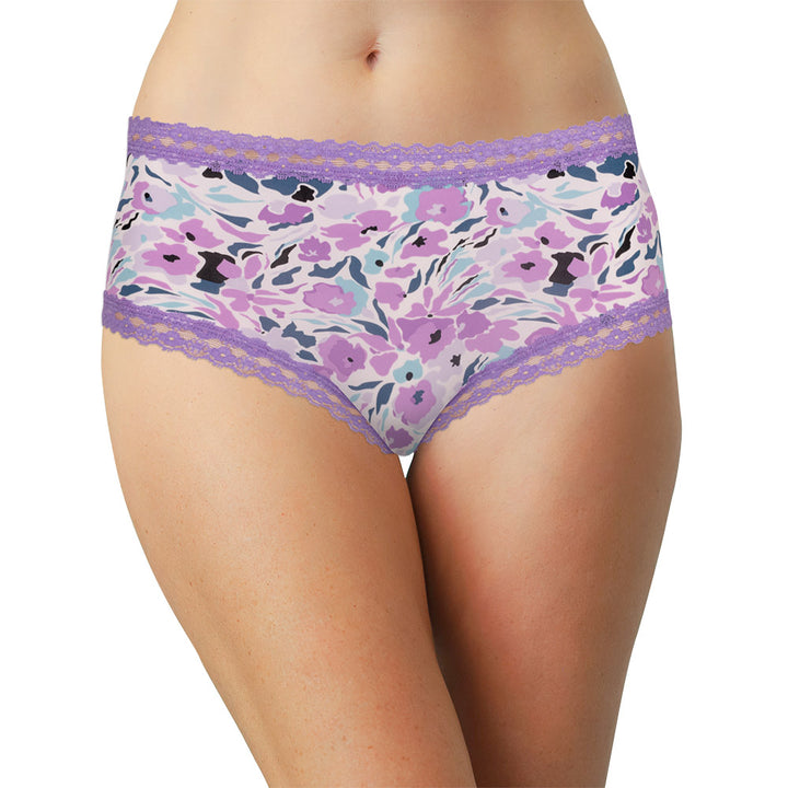Purple Micro Hipster with Lace Trim