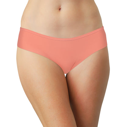Pink Laser Cut Thong with Mesh Back