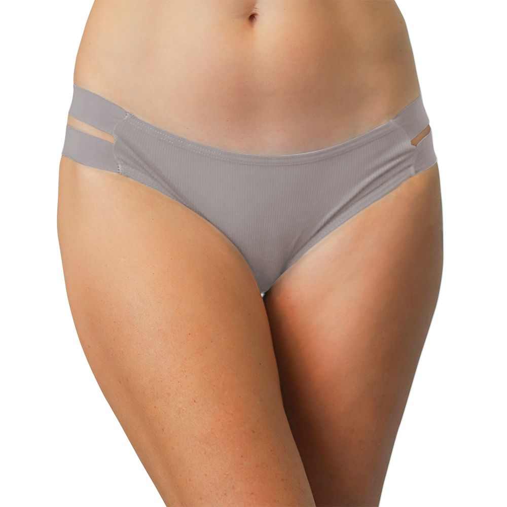 Ribbed Cheeky with Double Strap Elastic Sides